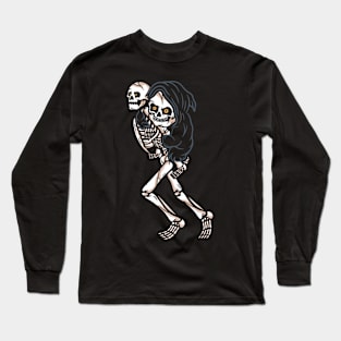 Skull on Skull Long Sleeve T-Shirt